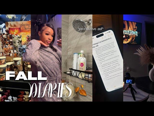 FALL DIARIES ! *VERY* productive days w/me… movies, night routine, shopping, meal prep, more