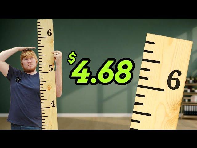 DIY Growth Chart Ruler in 10 Minutes or less