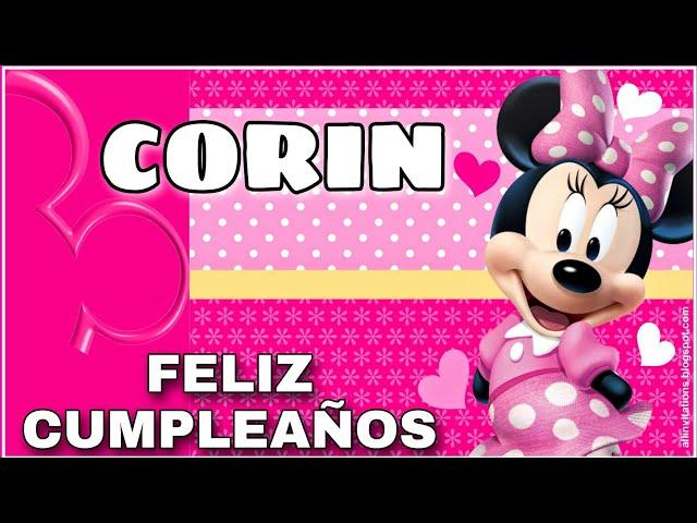 MINNIE MAUSE te saluda en tus  cumpleaños CORIN