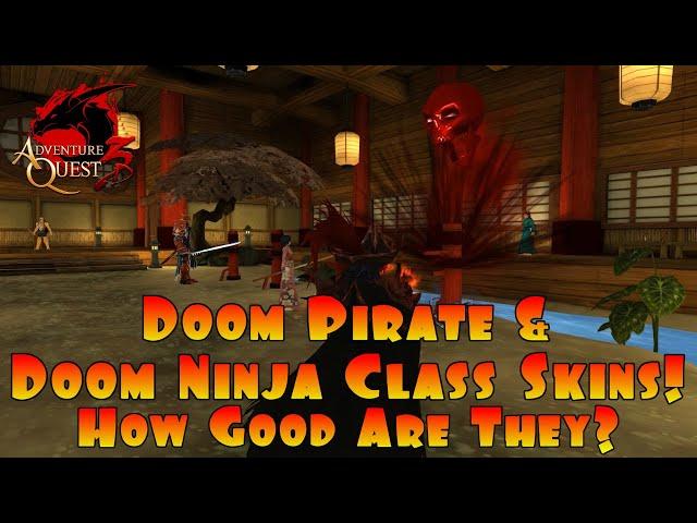 Doom Ninja & Doom Pirate Class Skins! Are They WORTH It?! AdventureQuest 3D