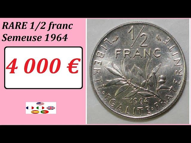 RARE 1/2 franc Semeuse