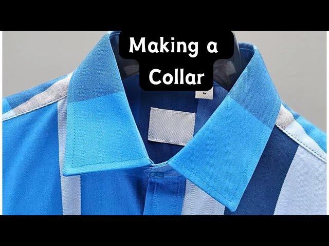 Making A Simple Cut Together Collar and Collar Stand for Beginners