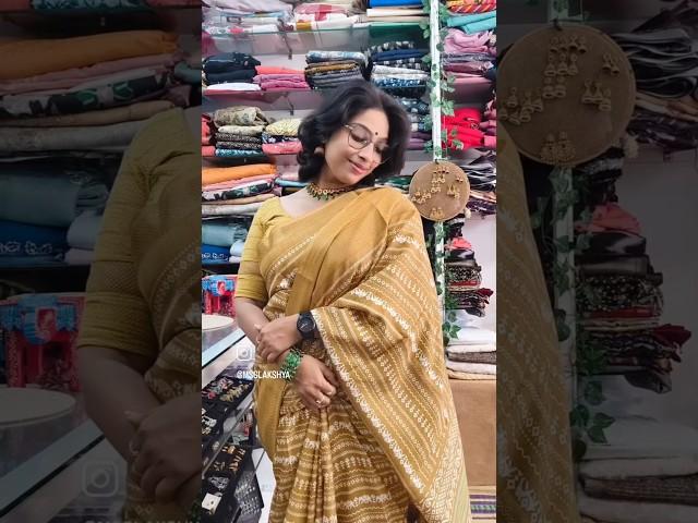 saree love | saree Draping| saree | Chanderi| #fashiontrends #saree  #onlineshopping #short