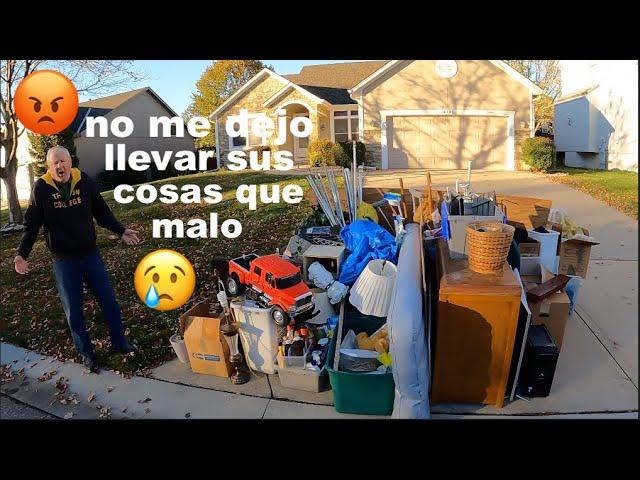  AMERICANO SE PORTO MALO CON MIGO  / LO QUE TIRAN EN USA LOS MILLONARIOS / VENTA DE GARAGE EN USA