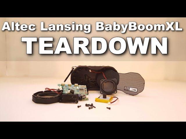 ALTEC LANSING BABYBOOM XL TEARDOWN