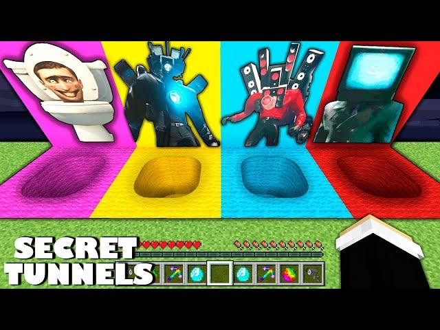 SURVIVAL IN ROUND PIT SKIBIDI TOILET TV WOMAN TITAN TV MAN TITAN SPEAKERMAN IN MINECRAFT - #471