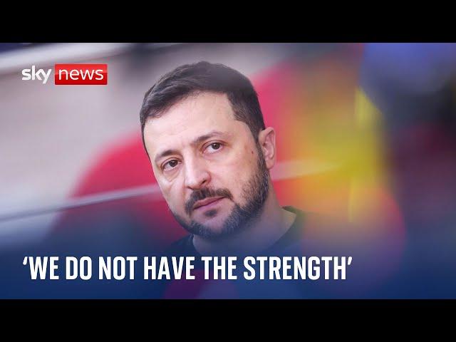 Volodymyr Zelenskyy admits Ukraine cannot remove Russian troops from occupied parts