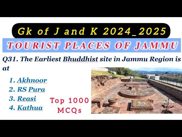 Tourist Places of Jammu || Gk of Jammu and Kashmir 2024_2025 || ‎@TheAspirants01