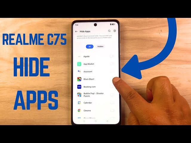 How to Hide Any Apps on Realme C75 | Easy Step-by-Step Guide