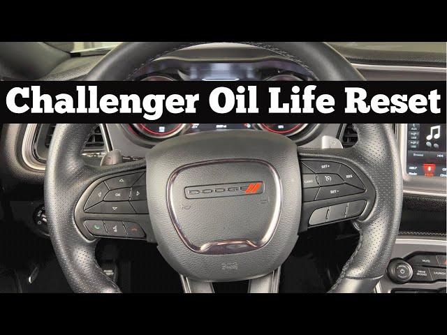 How To Reset Oil Life On 2015 - 2021 Dodge Challenger To 100% - Clear Oil Change Required Light