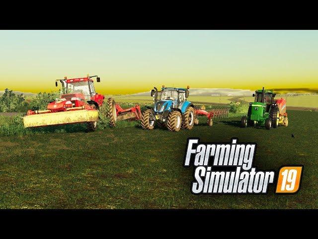 USING ALL THE TRACTORS TO HARVEST THE HAY | TIREDBOG | FARMING SIMULATOR 2019