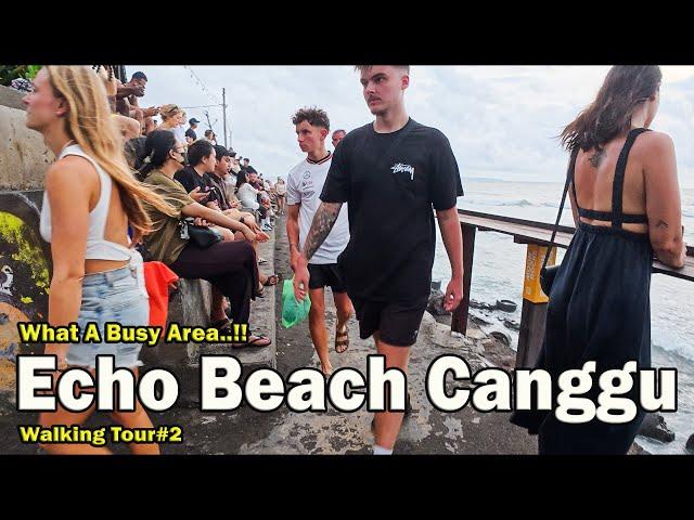 What A Busy Beach..!!! Echo Beach Canggu Bali..!!!