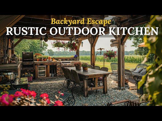 Stylish Rustic Outdoor Kitchen Design Ideas and Inspiration