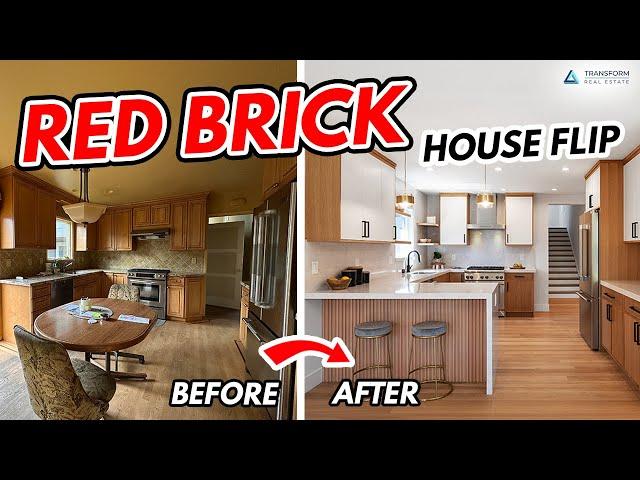 Red Brick House Flip Before and After