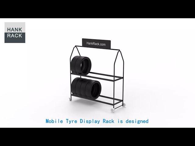 Mobile Tyre Display Racks