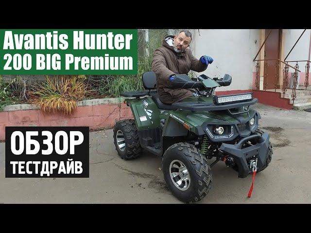 Квадроцикл Avantis Hunter 200 BIG Premium - БОЛЬШОЙ и НЕОБРЕЗАННЫЙ