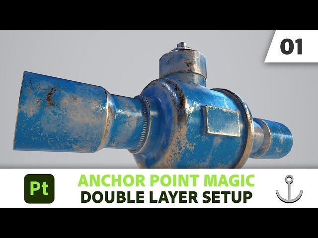 Anchor Point Magic 01 - Double Layer Setup in Substance 3D Painter | Adobe Substance 3D