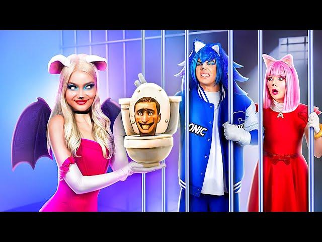 Die Skibidi-Toilette ist verschwunden! Super Sonic the Hedgehog im echten Leben! Amy Rose vs. Eggman