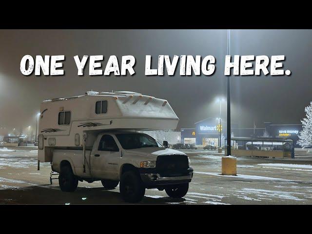 I Sold My House, ONE YEAR LATER... Living in A Truck camper In Canada!