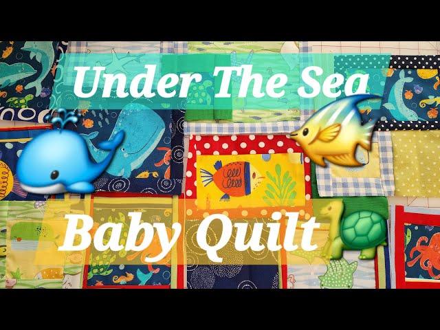 Under The Sea Baby Quilt, Quilt Tip: Make Scrap Blocks While you Quilt,  Triplet Watch,