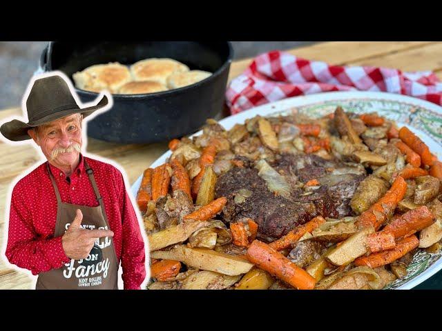 Old Fashioned Pot Roast Like Mama Made with All the Fixins'