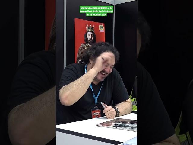 Ivan Kaye Interacting with Fans at the German Film & Comic Con in Dortmund today (7 Dec 2024)