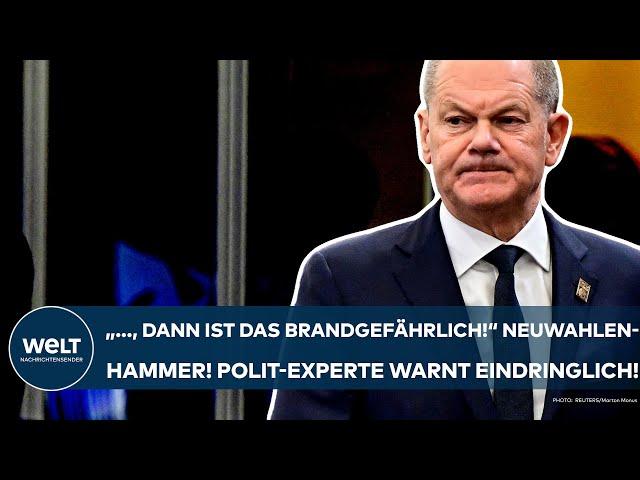 AMPEL-AUS: "..., dann ist das brandgefährlich!" Neuwahlen-Hammer! Polit-Experte warnt eindringlich