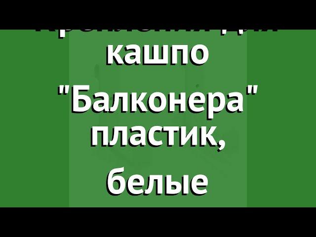 Крепления для кашпо Балконера пластик, белые обзор 19030 бренд производитель Brandstätter Group