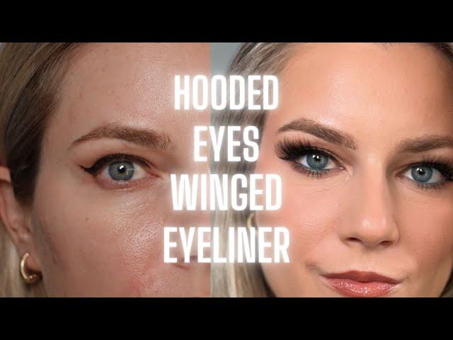 Winged Liner on HOODED EYES - How to Apply Winged Eyeliner