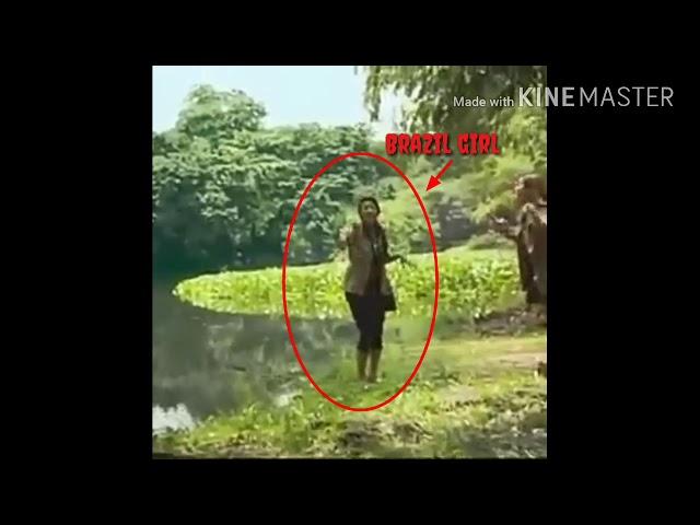 Crocodile Attack on Girl while taking her Photograph | Shocking!!! | Viral video |