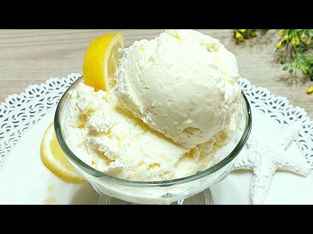 Voglia di questo DELIZIOSO GELATO Cremoso al limone? Soltanto 3 ingredienti.Ricetta in 5 minuti!