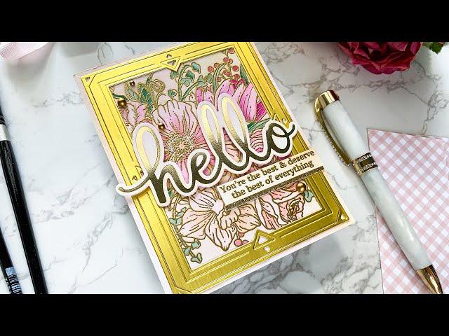 Watercoloring with Pinkfresh Studio Dye Inks!