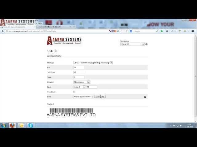 Aarna Systems Demo for Barcode generation and integration