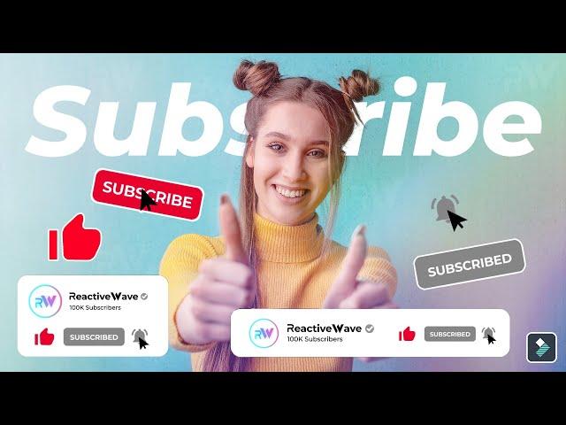 Filmora YouTube Subscribe & Bell Animation Tutorial || ReactiveWave