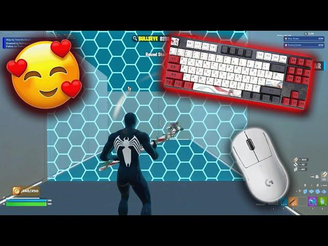 ASMR Chill Piece Control 1v1Satisfying Keyboard Fortnite