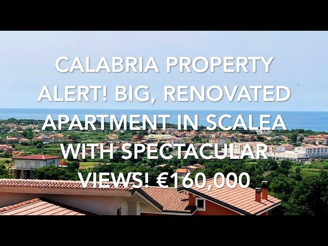 Calabria Property Alert! Big Renovated Apartment in Scalea With Spectacular Views! €160,000