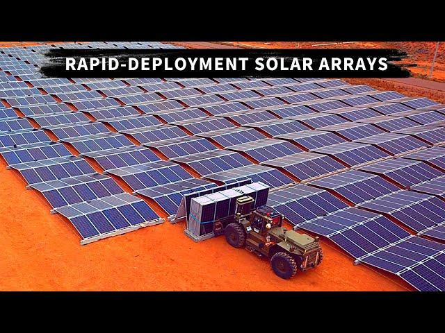 Rapid-deployment solar arrays