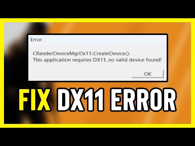 How to FIX Counter Strike 2 This Application Requires DX11 Error | CS2