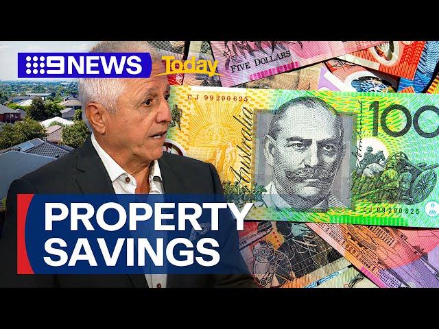 Property prices fall in Sydney and Melbourne | 9 News Australia