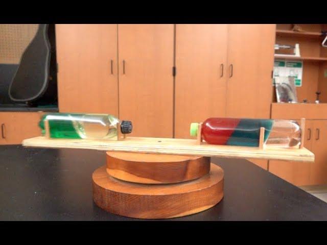 Spinning bottles--Simple centrifuge // Homemade Science with Bruce Yeany