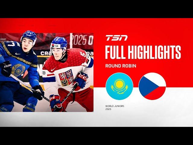 2025 World Junior Championship Highlights: Kazakhstan vs. Czechia