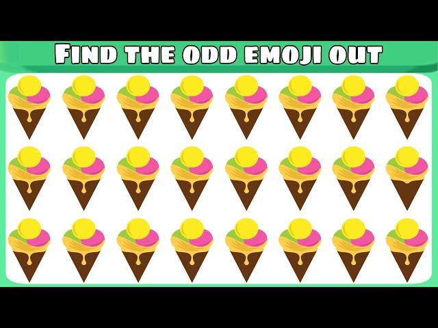 find odd emoji | spot the odd one out | emoji tube puzzle