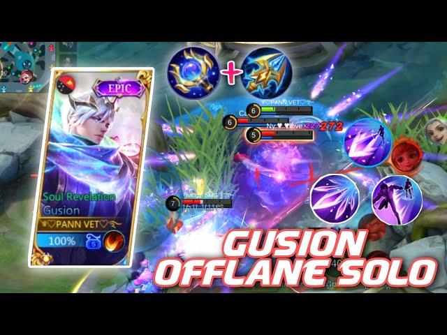 GUSION OFFLANE SOLO BUILD 2022 | GUSION OFFLANE ROTATION - MOBILE LEGENDS