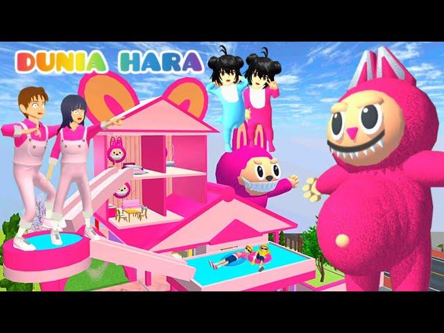 Labubu Hamil?  Yuta Mio Kumpulkan Makanan Serba Pink | Labubu Kelaparan | Sakura School Simulator