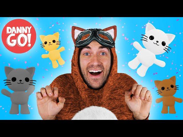 "Little Cat" Dance Along!  Kitty Cat Meow Brain Break | Danny Go! Songs for Kids