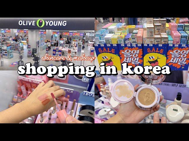 shopping in Korea vlog  skincare & makeup haul ️ Oliveyoung biggest sale 올영세일