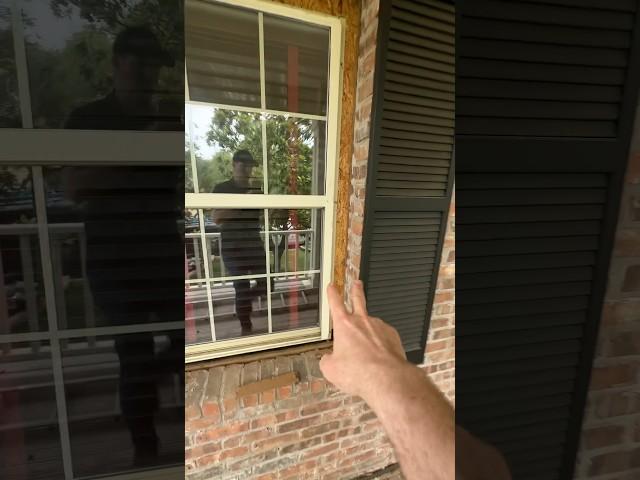 Here’s why I like to trim windows/doors on brick homes. Brick molding FTW! #windows #construction