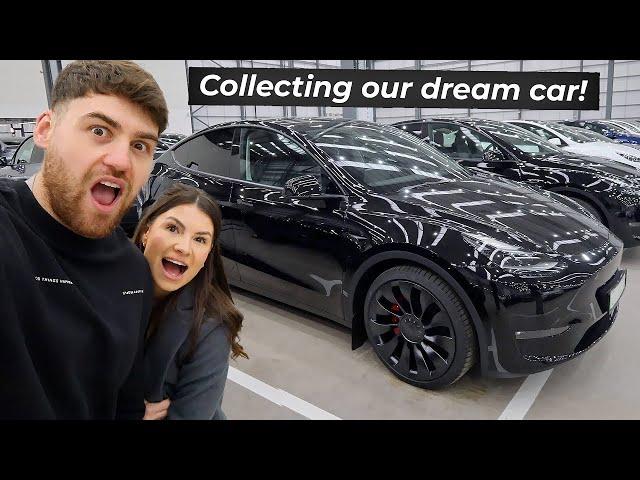 Collecting our New Car!! Tesla Model Y Performance Delivery day 2025