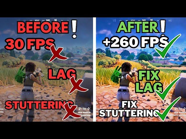 INSANE Fortnite Chapter 5 Season 3 FPS Boost!  Say Goodbye to Lag and Stuttering! Easy Fix