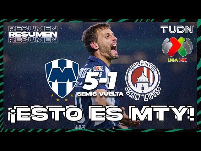 HIGHLIGHTS | Monterrey 5-1 Atlético de San Luis | Liga Mx -AP2024 - Semifinal - VUELTA | TUDN